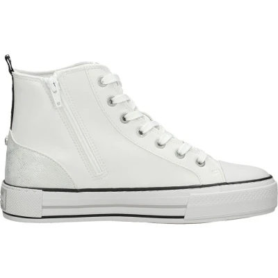 Afbeelding van Mustang Veterschoenen Hoog Wit Maat 37