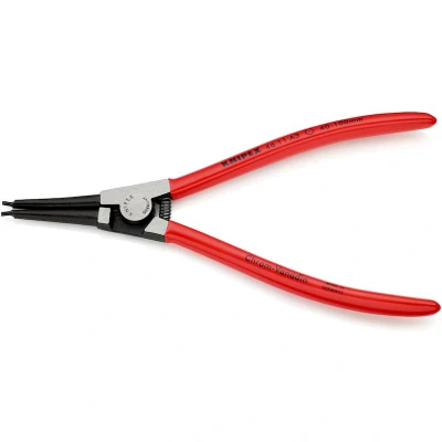 Image de KNIPEX 46 11 A3 pince à circlips pour bagues extérieures d&#039;essieux plastifiée noire atramentisée 210 mm