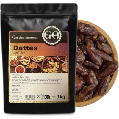 Afbeelding van Gedroogde dadels 1 kg LA PLANTIGO