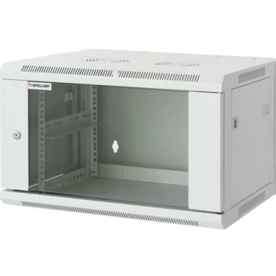 Afbeelding van Intellinet 712002 19inch wandkast (b x h d) 600 770 450 mm 15 HE Grijs wit (RAL 7035)