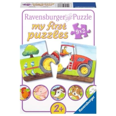 Image de Puzzle Ravensburger À la ferme, 9x2 pièces