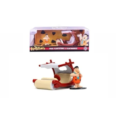 Afbeelding van The Flintstones Fred Flintstone &amp; Flintmobile Diecast Set
