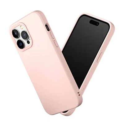 Afbeelding van RHINOSHIELD Hoesje compatibel met [iPhone 14 Pro Max] SolidSuit dunne hoes schokabsorberende technologie en premium matte afwerking poederroze