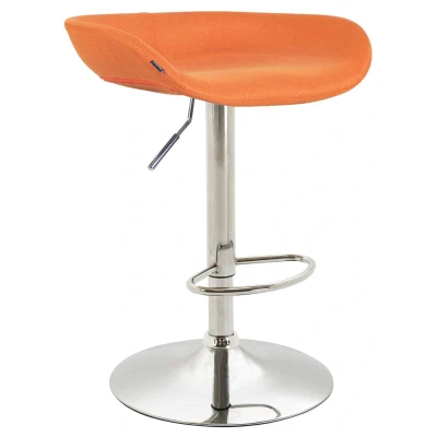 Afbeelding van Barkruk Namsos Stof Chrome frame Oranje