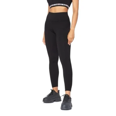 Afbeelding van Bellivalini BLV BLV50 155 LE Dames Leggings Sport Vrijetijdsbroek Lang Katoen Sporbroek Yogabroek Zwart M