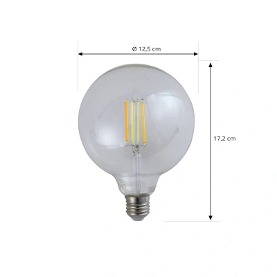 Afbeelding van LUUMR slimme LED lamp helder E27 G125 7W Tuya WLAN CCT
