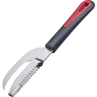 Afbeelding van Westmark 2 in 1 visgereedschap: mes en schubber één, kunststof/roestvrij staal, Gallant, zwart/rood/zilver, 29332270