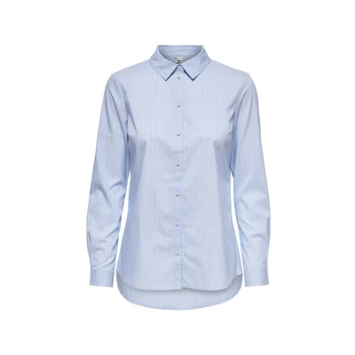 Afbeelding van JDY MIO L/S WVN NOOS Overhemdblouse, Dames, Maat: 34, Blue/cloud dancer