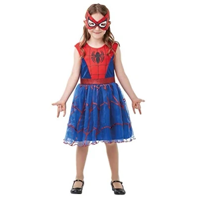 Afbeelding van Rubies Spiderman Kostuum Spider Girl Tutu Meisje Blauw, Rood Maat 104 Carnavalskleding Verkleedkleding