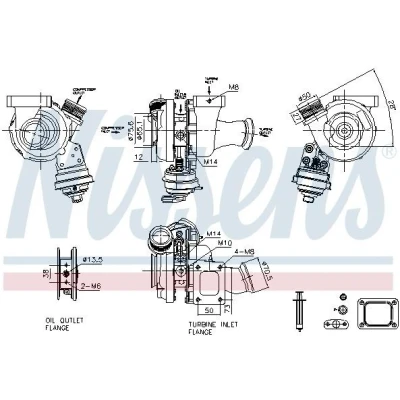 Afbeelding van Turbocharger NISSENS 93485