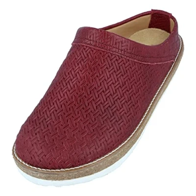 Afbeelding van Haflinger Sabots en cuir pour femmes Travel Classic 818010, Pointure:41 EU, La couleur:rouge