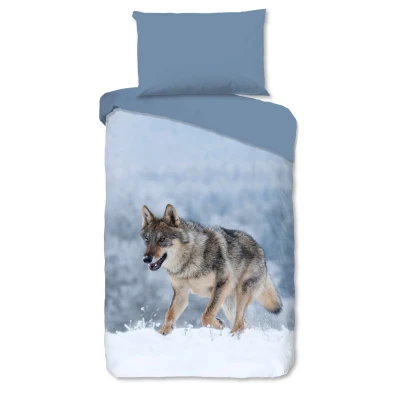 Afbeelding van Good Morning, Beddengoed, Sneeuwwolf (Beddengoed set, 140 x 200 cm, 70 90 cm)