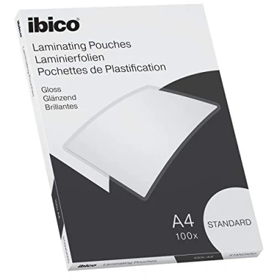 Afbeelding van Ibico Basics A4 Lamineerhoezen, Glanzend 125 micron 100 Stuks Glashelder