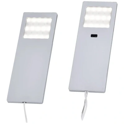 Afbeelding van Paul Neuhaus HELENA LED onderbouwlamp Set van 2 stuks vast ingebouwd 4 W Warmwit Aluminium
