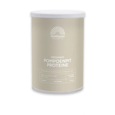 Afbeelding van Mattisson Biologische Pompoenpit Proteïne poeder 58% 250 g