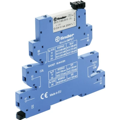 Afbeelding van Finder 39.41.0.012.5060 Koppelrelais 12 V/DC, V/AC 6 A 1x wisselcontact 1 stuk(s)