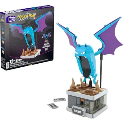 Afbeelding van MEGA Showmodel Pokémon Mini Motion Golbat Constructiespeelgoed