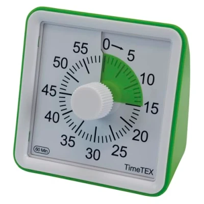 Afbeelding van TimeTEX Timer Compact 60 min Geluidloos groen