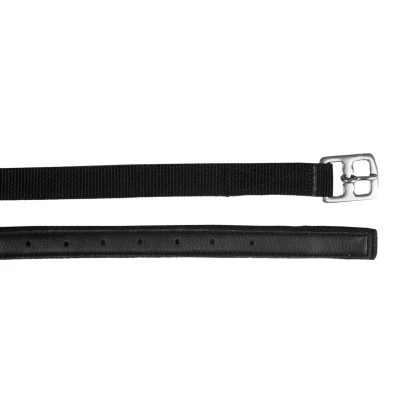 Afbeelding van HORKA Stijgbeugelriemen Nylon Zwart/Zilver 155cm Agradi.be