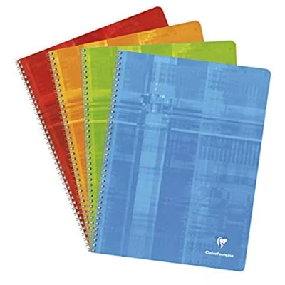 Image de Cahier reliure intégrale de 100 pages Clairefontaine 24 x 32 cm Modèle aléatoire