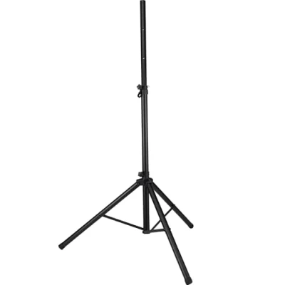 Image de Pronomic SPS 1S Pied de haut parleur en acier support enceinte, construction tripode large et stable 120 193 cm Peut également être utilisé comme fléchettes ou trépied photo