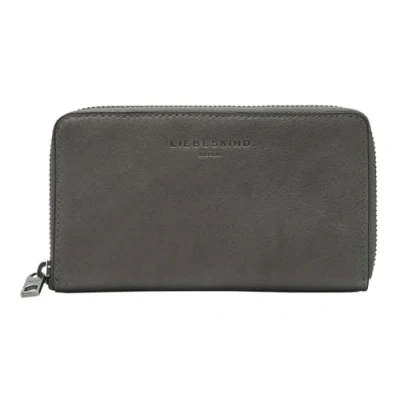 Afbeelding van LIEBESKIND BERLIN Portemonnee LOU 2 3D Leather Frieda Purse Iron Donkergrijs