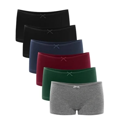 Afbeelding van Libella® Set van 6 boxershorts voor dames, lage taille, boxershorts, stretch, katoen, 3901