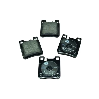 Afbeelding van HELLA 8DB 355 007 581 Remblokkenset Geschikt voor slijtage waarschuwingscontact MERCEDES BENZ: C Class Saloon, SLK, W124 Saloon