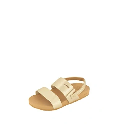 Afbeelding van REEF Little Cushion Vista Sandalen voor kinderen, Maat: 19 20, Tan champagne Imitatieleer/ textiel