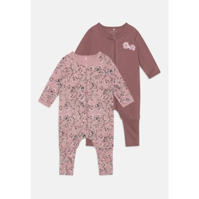 Afbeelding van Name it Nbfnightsuit ZIP Flower 2 PACK Pyjama voor kinderen, Maat: 50, Grape shake