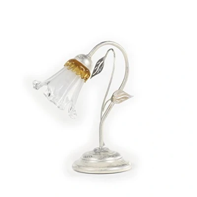 Afbeelding van Lancia tafellamp, ivoorkleurig, 1 lamp, ijzer, glas