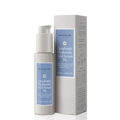 Afbeelding van Naturium Quadruple Hyaluronic Acid Serum 5% Rimpels Hydrating &amp; Anti Aging Face Moisturizer 30ml