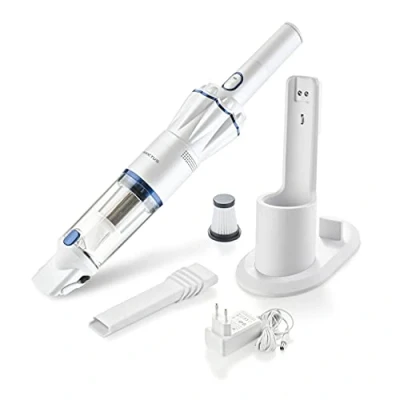 Afbeelding van Genius A28178 Invictus One Version 1.0 Set 9 delig wit zakloze en draadloze handstofzuiger 90 W BLDC motor + accessoires, PP, roestvrij staal