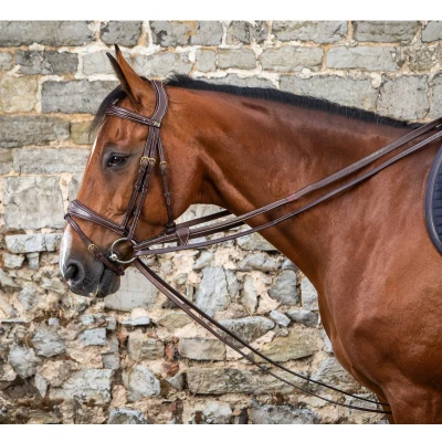 Afbeelding van Dyon Slofteugel 1/2 Leer Bruin Pony
