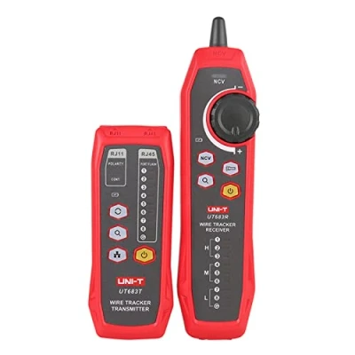 Afbeelding van UNI T UT683KIT kabelzoeker en kabeltester voor netwerkkabel, coax, telefoonkabel voedingskabels door de isolatie