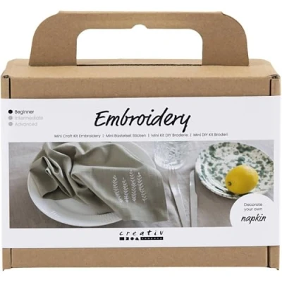 Afbeelding van Creativ Company Mini Hobbyset Borduren Servet