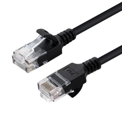 Afbeelding van Microconnect V UTP615S SLIM netwerkkabel Zwart 15 m Cat6 U/UTP (UTP)
