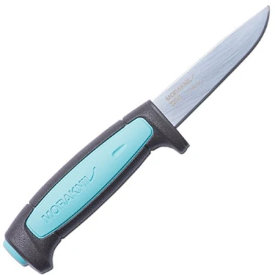 Afbeelding van Morakniv Flex Azur mes voor volwassenen, handvat van rubber, blauw/zwart
