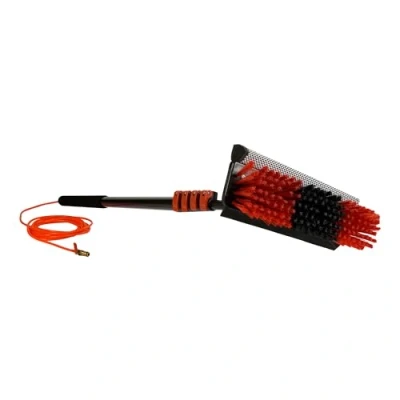 Afbeelding van Genius Telescopic Hydrocleaner Telescopische borstel met telescoopstang, 4,6 m, hydrozuiveraar wateraansluiting voor dak, raam, auto, caravan, raamwasser, spons, verstelbaar, 6