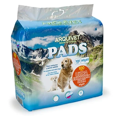 Afbeelding van Arquivet 100 stuks super absorberende hondenpads, niet van toepassing, 60 x cm