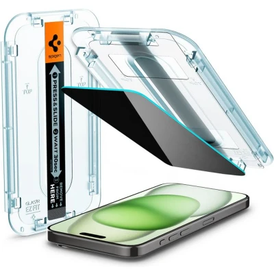 Afbeelding van GEHARD GLAS SPIGEN GLAS.TR &quot;EZ FIT&quot; IPHONE 15 PLUS PRIVACY