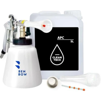 Afbeelding van BenBow Klassiek persluchtreinigingspistool met 5 l universele reiniger voor contactloze reiniging: auto&#039;s, vrachtwagens, bussen, meubelstoffen ook het blazen