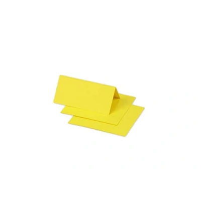 Afbeelding van Clairefontaine 75023C plaatskaarten, formaat 8,5 x 8 cm, 210 g/m², kleur: zonnegeel, uitnodigingen evenementen en correspondentie, serie pollen, premium papier, glad,