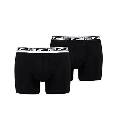 Afbeelding van 2 x Puma Boxershort Multi Logo Black Combo maat L