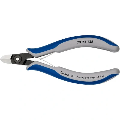 Image de KNIPEX 79 22 125 électronique de précision cutters diagonaux avec poignées multi composants bruni mm