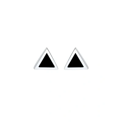 Afbeelding van Elli Triangle GEO Oorbellen, Dames, Maat: One Size, Schwarz