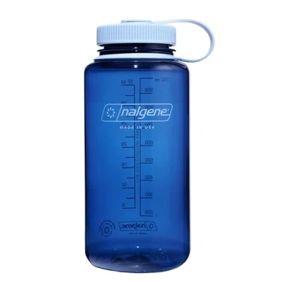 Afbeelding van Nalgene Wide Mouth drinkfles 1000ml BPA Free SUSTAIN Indigo (New)