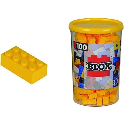 Afbeelding van Simba 104118898 bouwstenenset blok 8 100 stuks geel