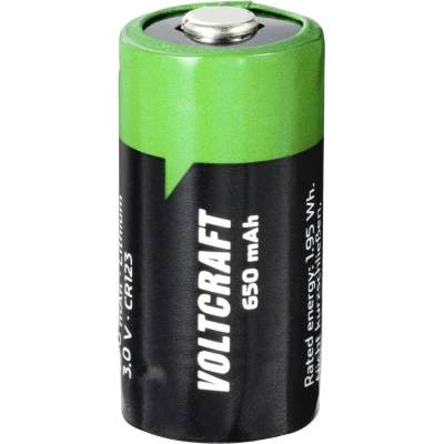 Afbeelding van VOLTCRAFT Speciale oplaadbare batterij CR123 Lithium 3 V 650 mAh