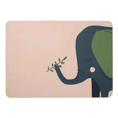 Afbeelding van ASA Emma Olifant Placemat 33 X 46 Cm Lichtroze